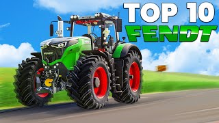 Farming Simulator 19 10 BEST FENDT TRACTORS [upl. by Tillio]