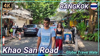 KhaoSan Road Backpacker District Bangkok 🇹🇭 Thailand [upl. by Nalepka]