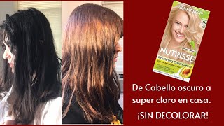 Aclara tu cabello sin decolorar RUBIO GARNIER 100 Fácil y rápido [upl. by Paulina]