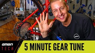 5 Minute Gear Adjust  How To Set Up Your Mountain Bike Gears Correctly [upl. by Latsirhc]