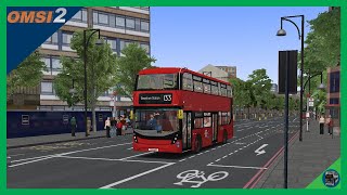 Omsi 2 Addon London ADL Enviro 400 MMC H City  Shortened route 133 to Telford Avenue [upl. by Petrina431]