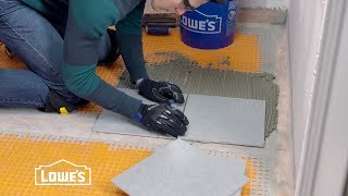 How To Tile a Bathroom Floor [upl. by Enreval]