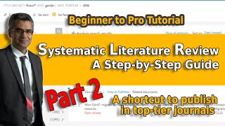 Systematic Literature Review using PRISMA A StepbyStep Guide PART 2 Handson Experience [upl. by Noswad]