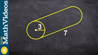 How to find the surface area of a cylinder [upl. by Ecirtahs]