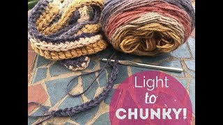 Make your Thin Yarn Chunky  Howto  Tutorial [upl. by Oruhtra946]