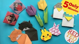 Best 5 Minute Crafts  5 Quick amp Easy Origami Projects  Easy Origami DIYs [upl. by Hsizan]