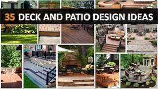 35 Deck and Patio Design Ideas  DecoNatic [upl. by Imak443]