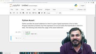 Advanced Python Series Assert Statement In Python [upl. by Gilliette]