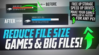 🔧 How to FREE Up More than 50GB Of Disk Space by COMPRESSING Files in Windows 10 8 or 7 💾✔️ [upl. by Mailliw397]