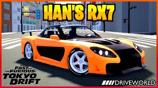 I Rebuilt Hans RX7 From Tokyo Drift In Drive World [upl. by Grefe167]