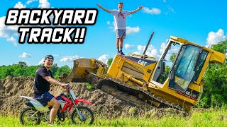 Building Backyard Pit Bike Track [upl. by Nickie]