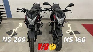 NS160 vs NS200  Pulsar ns200 vs Pulsar ns160  Harsh verma [upl. by Ellednahc]