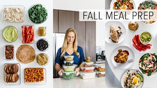 MEAL PREP for FALL  healthy recipes  PDF guide [upl. by Ymma]