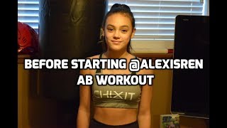 IM DOING ALEXIS RENS AB WORKOUT FOR THE NEXT 30 DAYS [upl. by Hgiel641]