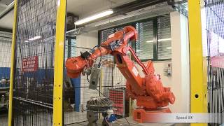 Experimental modal analysis with robotic arm and LDV UniPi  GE [upl. by Parcel189]