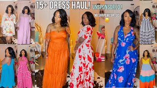 MASSIVE SHEIN DRESS HAUL SPRING 2022 ❤️ 🌸 [upl. by Winnick]