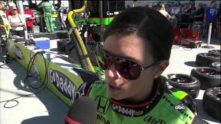 Danica Patrick Interview About Dan Wheldons Fatal Crash [upl. by Llerrit]