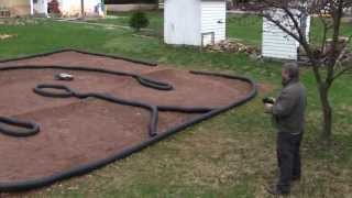 How to make a backyard RC car track  tips and techniques [upl. by Ydolem783]