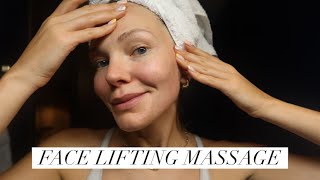 Face Lifting Lymphatic Drainage Massage [upl. by Jake]