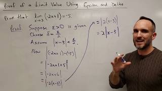 Proof of a Limit Value Using Epsilon and Delta [upl. by Eineg]