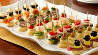 Christmas amp New Year Party Appetizers Finger Food Recipes amp Ideas [upl. by Ogeid]