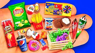 36 DIY MINIATURE FOOD 〜 BIG COLLECTION OF REALISTIC MINIATURES [upl. by Floria201]