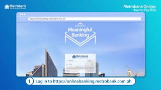 How to Pay Bills with Metrobank Online [upl. by Ninel]