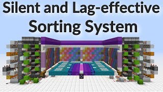 Minecraft Silent Lageffective MultiItem Sorting System [upl. by Eromle95]