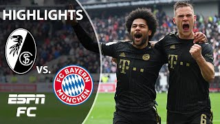 Bayern Munich catches fire with 4 SECONDHALF GOALS vs Freiburg  Bundesliga Highlights  ESPN FC [upl. by Hsirt]