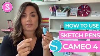 How to Use Silhouette Sketch Pens with CAMEO 4 Beginner Tutorial [upl. by Prudy]