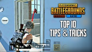 Top 10 Tips amp Tricks in PUBG Mobile Lite  Ultimate Guide To Become a Pro [upl. by Reibaj940]