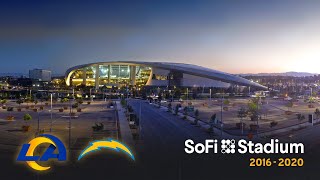 4K TimeLapse of NFLs Largest Stadium  SoFi [upl. by Ennairrek263]