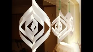 Quick and easy paper Christmas decorations [upl. by Nerral968]