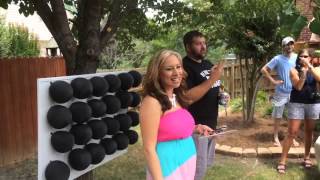 FUN Gender reveal w darts and balloons [upl. by Liahus]