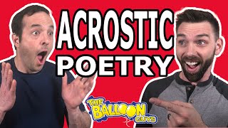 Learning Acrostic Poetry  The Balloon Guys [upl. by Ymmor229]