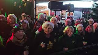 WHAT CHRISTMAS MEANS TO ME Rock Choir at Birkdale Lights Switch On 1st December 2024 [upl. by Acirretahs608]