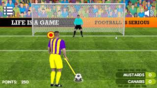 Penalty Shooters 2  Play online crazy games [upl. by Eiffe]