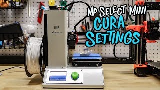 3D Printing Monoprice Mini Select Cura Settings [upl. by Chemar]