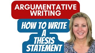 How to Write a Thesis Statement  Argumentative Essay [upl. by Babb]