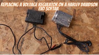 Harley Davidson voltage regulator replacement [upl. by Infield]