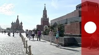 Moscow Lenins mausoleum reopens to public [upl. by Cadel]