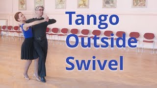 Tango Intermediate Dance Routine with Outside Swivel [upl. by Eelirrem324]