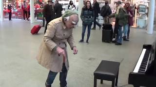 GRANDPA PLAYS DANCE MONKEY At The Mall On Piano [upl. by Grimbald]