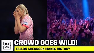 INSANE Darts Crowd ERUPTS As Fallon Sherrock Makes History [upl. by Kenney]