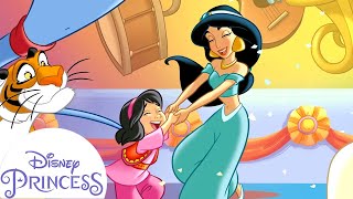 Jasmine Is My Baby Sitter  Disney Princess ReadAlongs [upl. by Airekat]