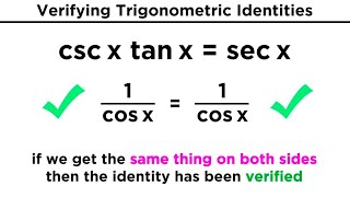 Verifying Trigonometric Identities [upl. by Verne]