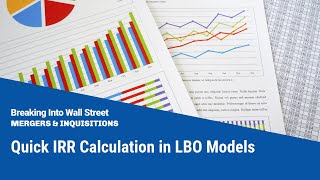 Quick IRR Calculation in LBO Models [upl. by Ahsita]