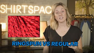 Ringspun Cotton vs Regular Cotton what’s the difference Tshirt Education [upl. by Scarlett]