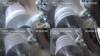 Finishing Steel  Cermet vs Carbide  Coated vs Uncoated [upl. by Daugherty]