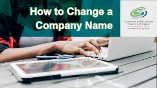 How to Change a Company Name [upl. by Alaik]